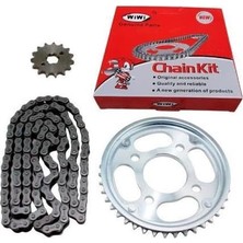 Sevgent Honda Cbf 150 ile Uyumlu Ön-Arka Dişli Zincir Set Wiwi 428H 126L 15-42T