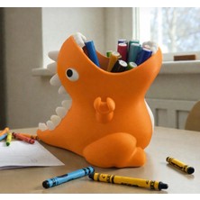 Deveci Teknoloji Kalemlik Çocuk Dinazor Organizer -3D Baskı Masaüstü Kalem Organizer