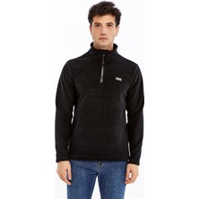 Champp Summit Yarım Fermuarlı Erkek Polar Erkek Siyah Polar CMP2506-02
