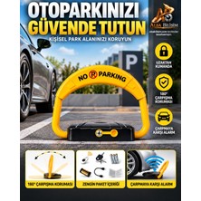 Perkotek Bataryalı Akıllı Park Yeri Bariyeri | Uzaktan Kumandalı Kişisel Otopark Koruma Sistemi | Alarm Özellikli