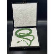 Onurlu Tesbihane Sistemli 99'luk Küre Kesim Zümrüt Yeşili Kanayan Baga Katalin Tesbih