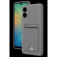 Royaleks Newface Samsung Galaxy A07 4g Kelvin Kartvizitli Silikon - Gri