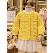 Lavin’s Luxury 🌼 Limon Çiçeği El Örgüsü Hırka