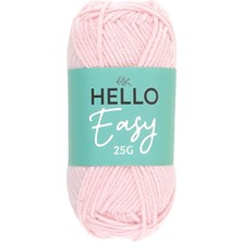 Hello Easy Pamuk Punch Ipliği 25 gr E101 Açık Pembe