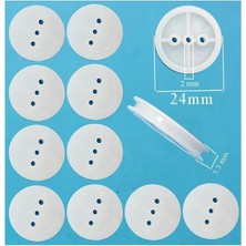 Artlantis Plastik Kasnak 24 mm 10 Lu 1 Paket Tekerlek Yuvarlak Kasnak Oyuncak Çıkrık Makara 2.4 C