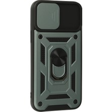 Eseno Select Apple Iphone 13 Pro Max Kılıf Pars Lens Yüzüklü Silikon - Yeşil