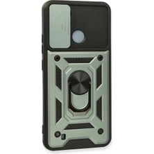 Eseno Select Realme C11 2021 Kılıf Pars Lens Yüzüklü Silikon - Yeşil