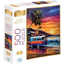 TeknoKapsül Sahildeki Karavan Puzzle 500