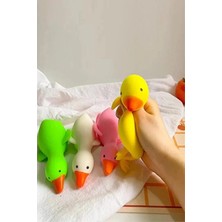 Mingodan Ördek Squishy Oyuncak, Sıkmalı Anti Stres Duyusal Eğitici, 3+ Yaş, Sarı Beyaz Yeşil