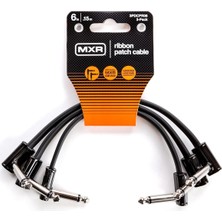 Mxr Jım Dunlop Şerit Yama Kablosu 6 "/15 Cm-3 Paket, 1/4-Inç Dik Açı (3PDCPR06)