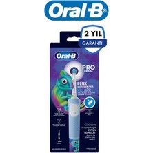Oral-B Oral -B D103 Pro Kids Bukelamun Desenli Şarjlı Diş Fırçası - Mavi