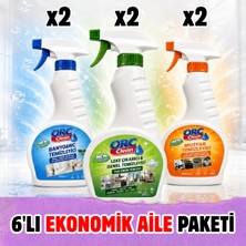 Orc Clean 6'lı Ekonomik Temizlik Seti 6X500 ml – Genel & Leke + Mutfak + Banyo Wc