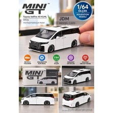 Toyfest Mini Gt Toyota Vellfire 40 Kuhl White 1/64 Diecast Koleksiyon Model Araba 7,8 cm