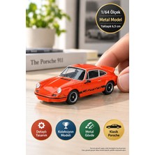 Toyfest Mini Gt Porsche 911 Carrera Rs 2.7 1/64 Tangerine Siyah Livery Koleksiyon Model Araba 6,5 cm