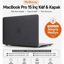 MacBook Pro 15 Mat Kılıf A1707 A1990 Uyumlu Sert Tpu Kılıf Ince Hafif Koruyucu Kapak 2016-2019