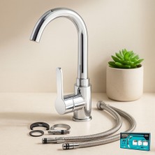 Just Cheap Store Krom Aç-Kapa Lavabo Bataryası KTX-2639