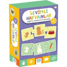 Games Sevimli Hayvanlar Eğitici Eşleştirme Puzzle 36 Parça 5128