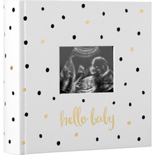 Pearhead Hello Baby Fotoğraf Albümü, Yeni ve Bekleyen Ebeveynler Için Bebek Kitabı Hatırası,
