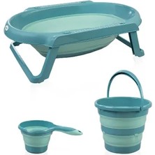 Babyjem Katlanır Banyo 3'lü Küvet Seti 765 Turkuaz