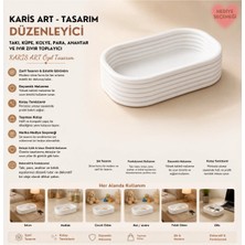 Şık 3D Tasarımlı 18CM Dekoratif Kase - Takı ve Aksesuar Organizeri