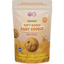 Og Natural Organik Kuru Üzümlü Yumuşak Bebek Kurabiyesi 125G