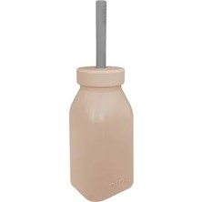 Oioi Şişe + Pipet 200 ml Bubble Beige / Powder Grey