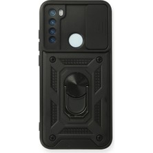Drop Tedarik Xiaomi Redmi Note 8 Kılıf Pars Lens Yüzüklü Silikon - Siyah