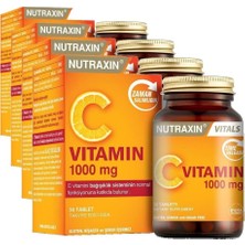 Ayrex Vitals Vitamin C 1000 Mcg 30 Tablet Takviye Edici Gıda (4 Paketi)