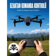 Ayrex 4K Hd Kameralı Katlanabilir Drone Sabit Yükseklik Destekli Uzaktan Kumandalı Drone