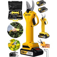 Ayrex Alman 128 Vf 10 Ah Profesyonel Çift Akülü Bağ Makası Dal Budama Kesme Makası Makinesi Ç