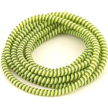 Ayrex Şarj Aleti Kablosu Kablo Kordon Koruyucu Spiral Sarma Kılıf Koruma (Yeşil)