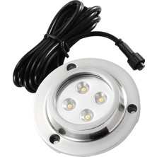Ayrex 1'li Set Su Altı Aydınlatması, Su Geçirmez IP68 Havuz Işığı, Yuvarlak, 80 Lm, 10 W Le