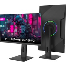 Ayrex James Donkey Arven A70 27'' 240Hz 0.5ms Fhd Va Panel Gaming Rgb Pivot Monitör (Sıfır Ölü