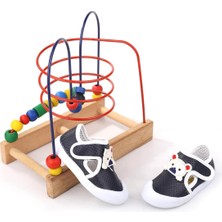 Ayrex Arzn 4829 Erkek Bebek Ortopedik Ilk Adım Ayakkabısı Beyaz-Lacivert