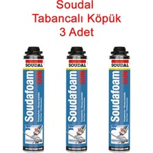 Ayrex Soudafoam Gun Poliüretan Köpük, 750 Ml, 3 Adet