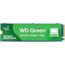 Ayrex Wd Green SN350 500 GB M.2 Nvme Ssd, 2.400 Mb/sn Okuma Hızı ve 1.500 Mb/sn'ye Kadar Yazma Hı