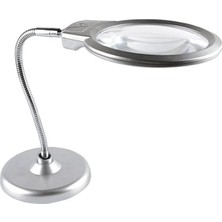 Ayrex Metal Büyüteç Işıklı Çalışma Lambası, 130 mm Lens, Masaüstü