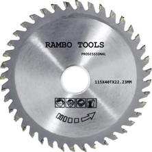 Ayrex Rambo Taşlama Spiral Ahşap Kesme Sunta Testeresi 115 mm 40 Diş