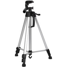 Ayrex 3366 Alüminyum Tripod (55INÇ) Profesyonel Kamera Tripod 140 cm Telefon Tutucu Tripot, Gri