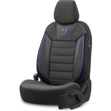 Ayrex Toro Design Ortopedik Ekstra Destekli Oto Koltuk Kılıfı Özel Pamuklu Kumaş Tam Set Siyah-