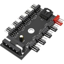 Ayrex 10 Port Fan Çoğaltıcı Hub Kartı Ide Güç Giriş Soketi 12V 3 4 Pin