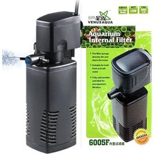 Ayrex Tüm Akvaryumlar Için 6005F Akvaryum Iç Filtresi. 880 L/hr. 15 Watt Motor ve Saf Bakır Mot