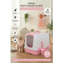 Flex Kapalı Kedi Tuvaleti – 37,5 x 50 x 40 Cm, Xl Boy, Kum Kürek Hediyeli