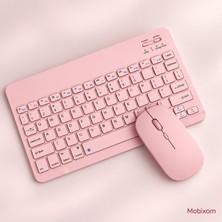 Mobixom Bluetooth Klavye Mouse Seti – Kablosuz, Ince ve Taşınabilir Tasarım – Tablet, Telefon ve Bilgisayar Uyumlu