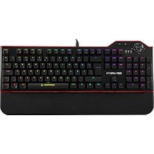 Ayrex Hydra R6 Full Color Rgb LED Gaming Pro Red Switch Q Aluminyum Kaplama Multimedia Mekanik Kla