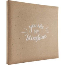 Uravas Store Mcs Genişletilebilir 10 Sayfalık Karalama Defteri Albümü, 12 x 12 Inç Sayfa, 13,5 x 12,5 Inç, You Are My Sunshine