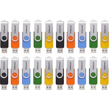 Intenso Basic Line 20X 4gb USB 2.0 Çubuk Seti, Çok Renkli Bellek Çubukları
