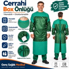 Genç Sağlık Unisex Ameliyathane Cerrahi Doktor Hemşire Box Önlüğü Yıkanabilir Çok Kullanımlık 5 Adet