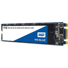 Western Digital Wd Blue Sata SSD M.2 2280 1 Tb 2,5" (Dahili Ssd, Yüksek Güvenilirlik, 560 Mb/s'ye Kadar Okuma, 530 Mb/s'ye Kadar Yazma, Darbeye Dayanıklı ve Wd F.ı.t. Lab Sertifikalı)