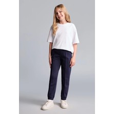 DeFacto Esnek Belli Cepli Jogger Eşofman Altı Kız Çocuk X9036A625AU